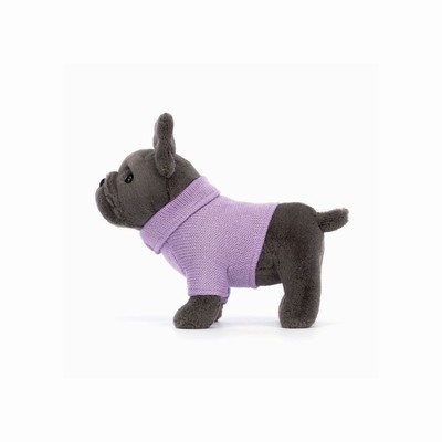 Jellycat Sweater French Bulldog Purple Perro | RUYV-12765